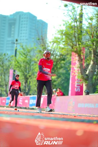 Race photo from Smartfren Run 2025 
