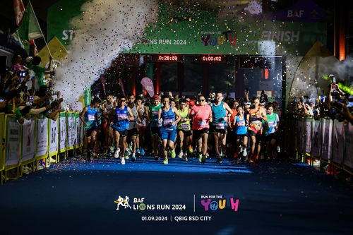 Race photo from BAF LIONS RUN 2024