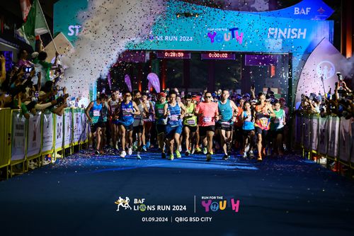 Race photo from BAF LIONS RUN 2024