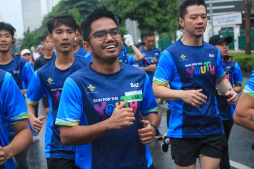 Race photo from Road to BAF Lions Run 2024