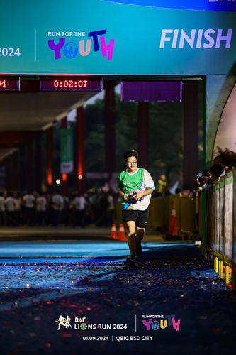 Race photo from BAF LIONS RUN 2024