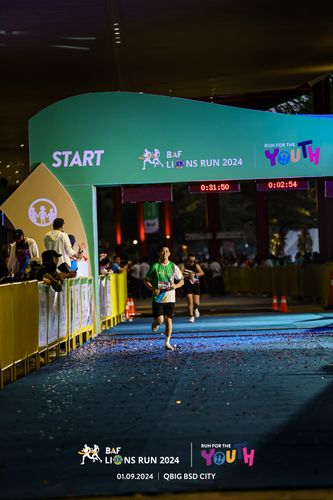 Race photo from BAF LIONS RUN 2024