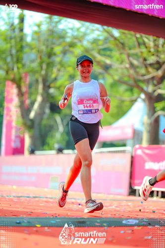 Race photo from Smartfren Run 2025 