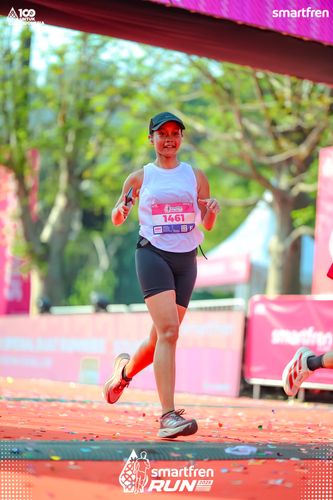 Race photo from Smartfren Run 2025 