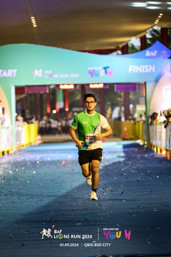 Race photo from BAF LIONS RUN 2024