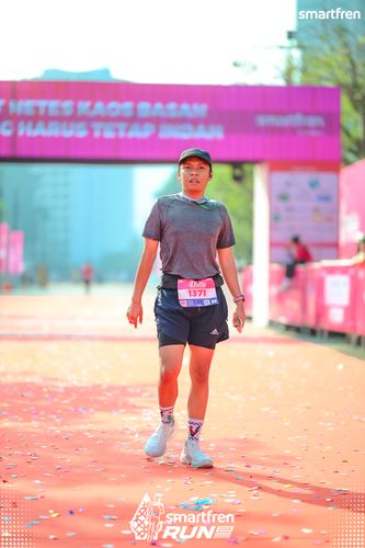 Race photo from Smartfren Run 2025 