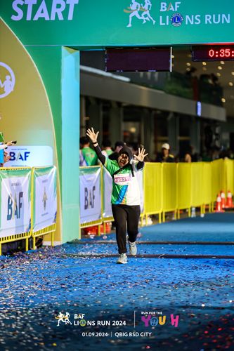 Race photo from BAF LIONS RUN 2024
