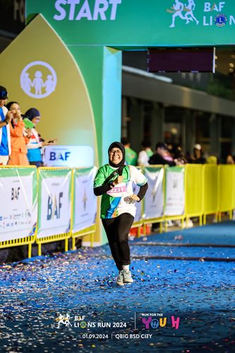 Race photo from BAF LIONS RUN 2024