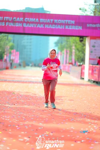 Race photo from Smartfren Run 2025 