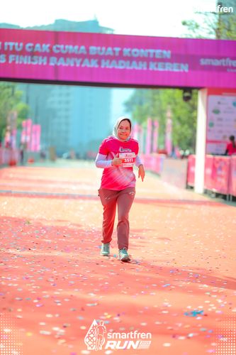 Race photo from Smartfren Run 2025 