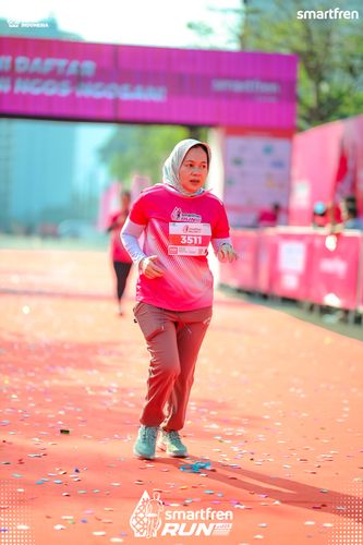 Race photo from Smartfren Run 2025 
