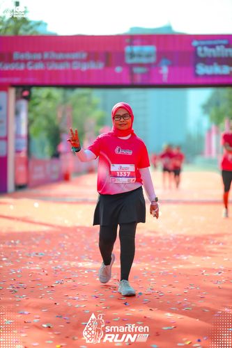 Race photo from Smartfren Run 2025 
