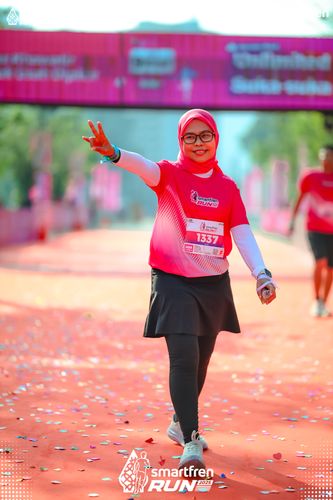 Race photo from Smartfren Run 2025 