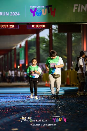 Race photo from BAF LIONS RUN 2024