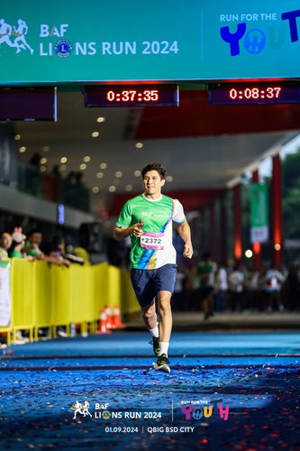 Race photo from BAF LIONS RUN 2024