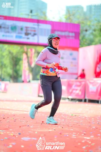 Race photo from Smartfren Run 2025 