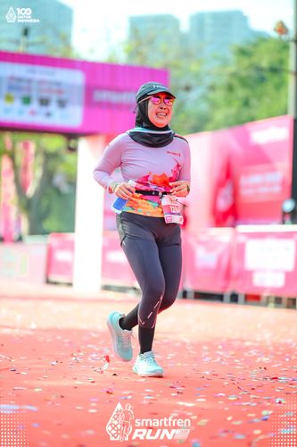 Race photo from Smartfren Run 2025 