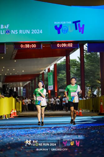 Race photo from BAF LIONS RUN 2024