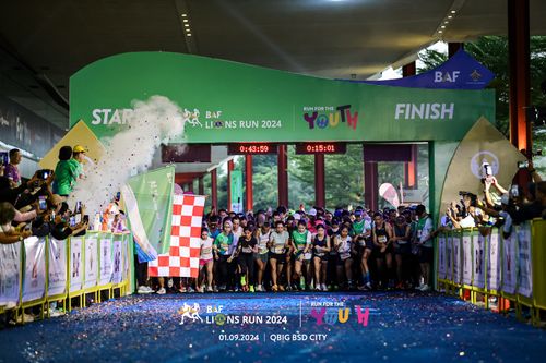 Race photo from BAF LIONS RUN 2024