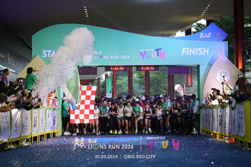 Race photo from BAF LIONS RUN 2024