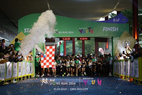 Race photo from BAF LIONS RUN 2024