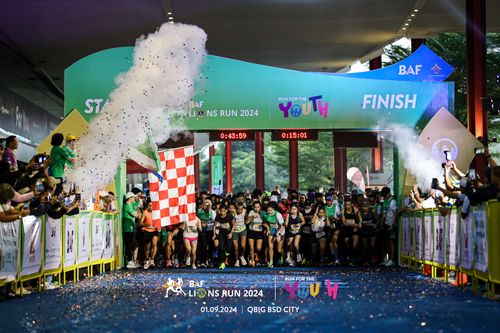 Race photo from BAF LIONS RUN 2024