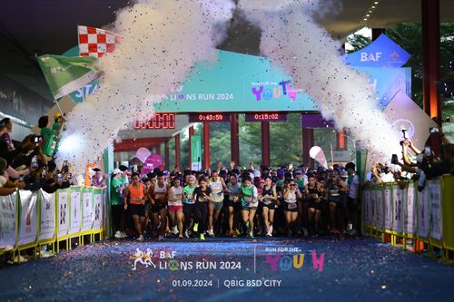 Race photo from BAF LIONS RUN 2024