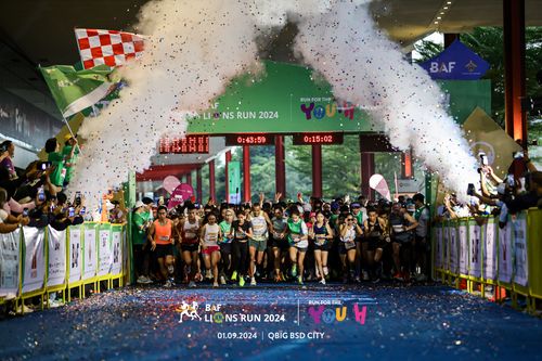 Race photo from BAF LIONS RUN 2024