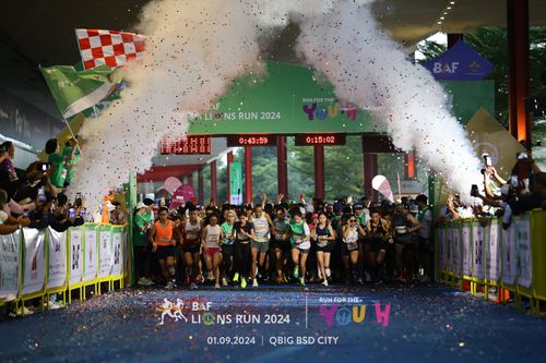 Race photo from BAF LIONS RUN 2024