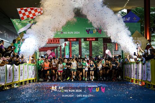 Race photo from BAF LIONS RUN 2024