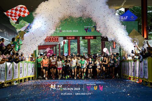 Race photo from BAF LIONS RUN 2024