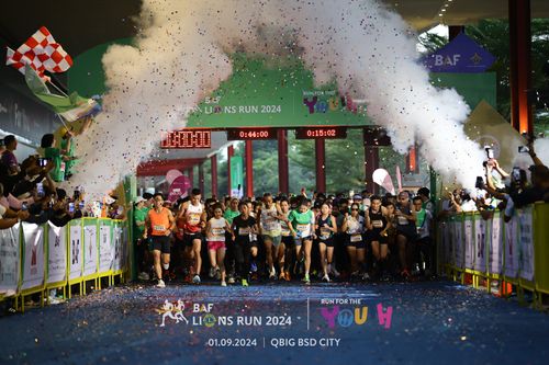 Race photo from BAF LIONS RUN 2024