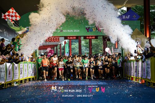 Race photo from BAF LIONS RUN 2024