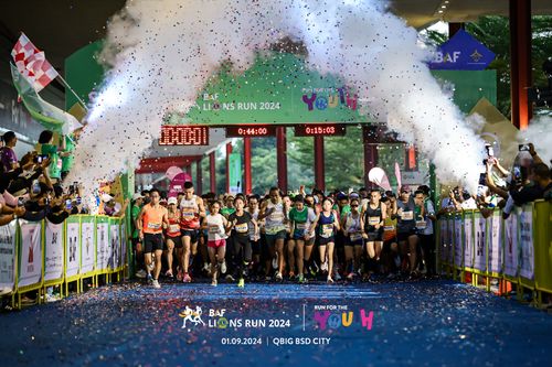 Race photo from BAF LIONS RUN 2024