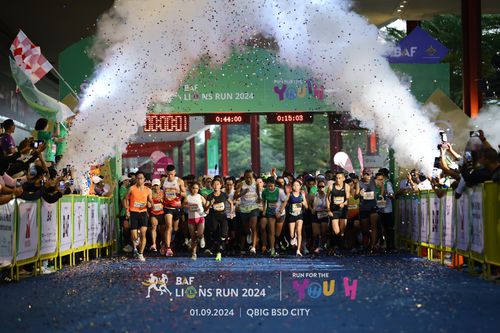 Race photo from BAF LIONS RUN 2024