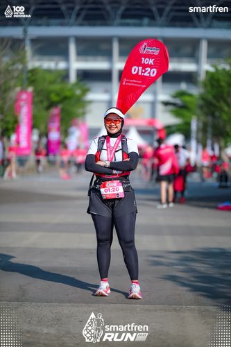Race photo from Smartfren Run 2025 