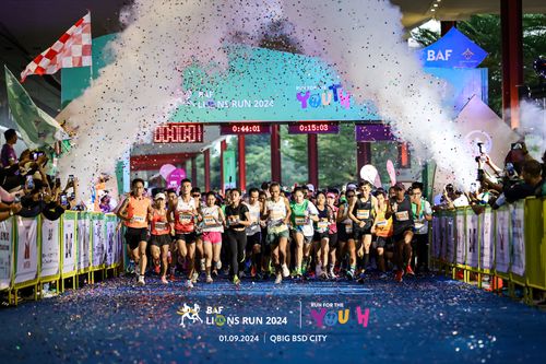 Race photo from BAF LIONS RUN 2024