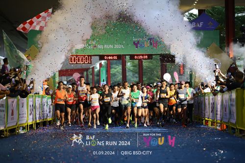 Race photo from BAF LIONS RUN 2024