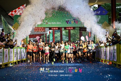 Race photo from BAF LIONS RUN 2024