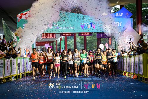 Race photo from BAF LIONS RUN 2024