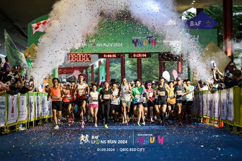Race photo from BAF LIONS RUN 2024