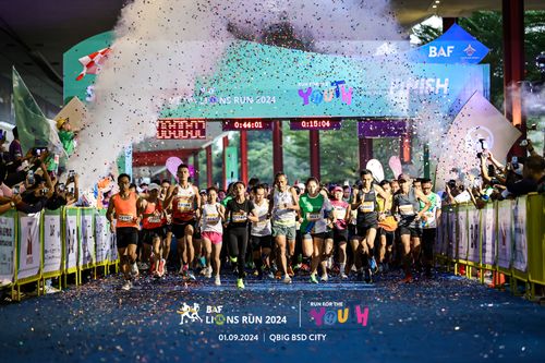 Race photo from BAF LIONS RUN 2024