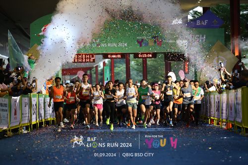 Race photo from BAF LIONS RUN 2024