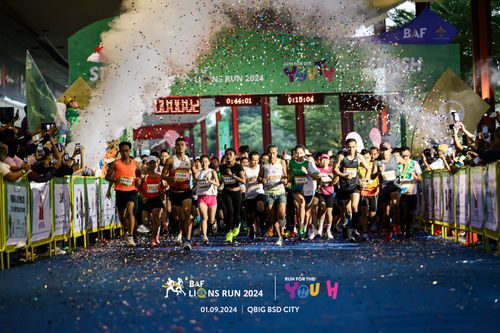 Race photo from BAF LIONS RUN 2024