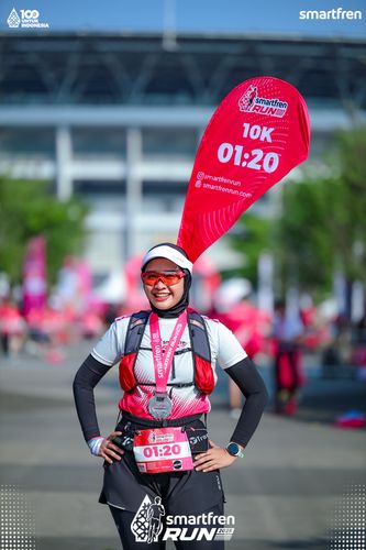 Race photo from Smartfren Run 2025 