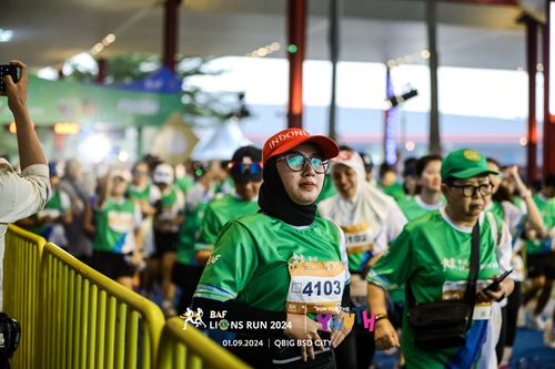 Race photo from BAF LIONS RUN 2024