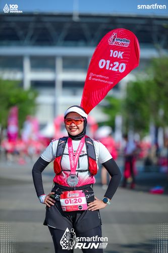 Race photo from Smartfren Run 2025 