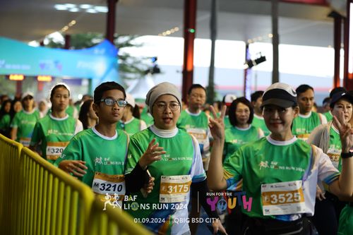 Race photo from BAF LIONS RUN 2024