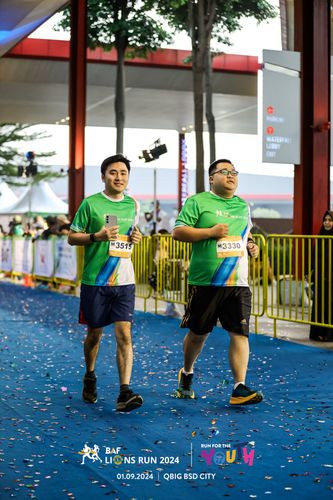 Race photo from BAF LIONS RUN 2024