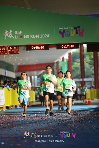 Race photo from BAF LIONS RUN 2024